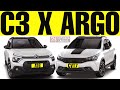 AUTOMÁTICOS 97K! Novo Citroën C3 Feel Pack vs Argo Trekking CVT 2023 COMPARATIVO