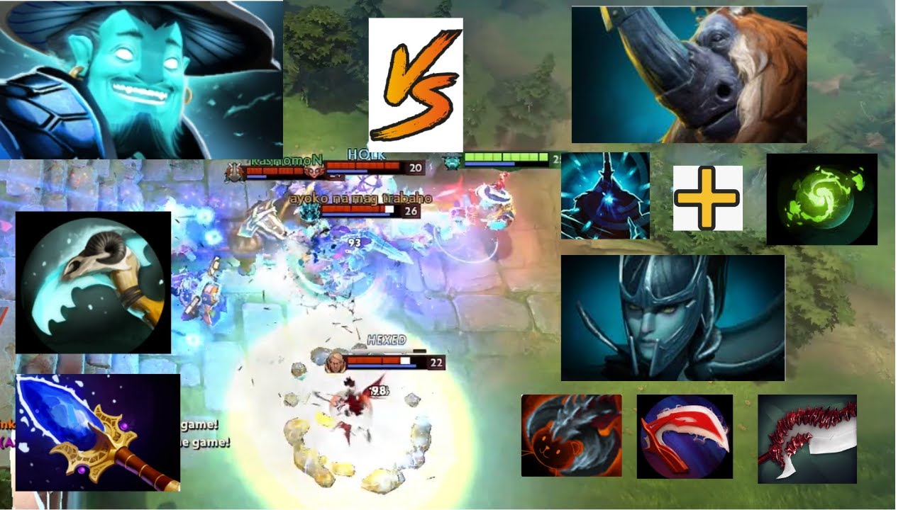 Fight against full slotted PA and Refresher Magnus Wombo Combo intense game! - Storm Spirit Dota2