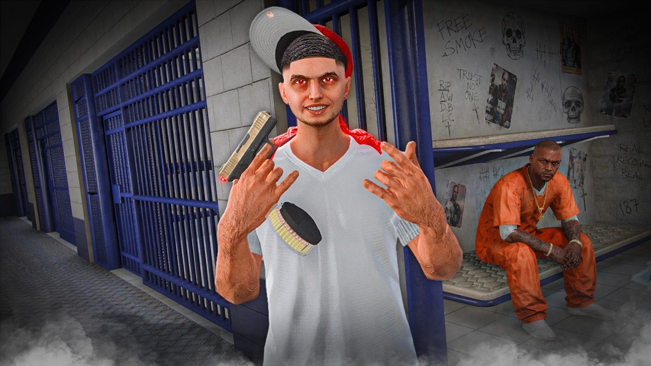 I Escaped JAIL to CRASH OUT with a 50 ROUND GLOCK SWITCH in GTA 5 RP..