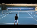 Novak Djokovic Practice with Kareem Allaf 2015 Abu Dhabi