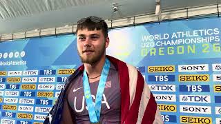 Simon Rosselli Wins World U20 Discus Title; Breaks American Record [Interview]