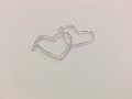 EVER SEEN HEART-SHAPED HOOP EARRINGS BEFORE?#925silver #sterlingsilver LOOK AT THESE UNIQUE EARRINGS