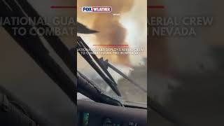 Watch: Nevada National Guard Deploys Aerial Crew To Combat Hawk Fire