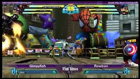 Tourneyplay March MvC3 Singles - Gimpyfish (WES/CPT/SEN) vs Rowtron (SEN/MAG/CHN)