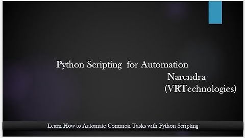 Demo on Python Scripting for Server Side & DevOps Automation