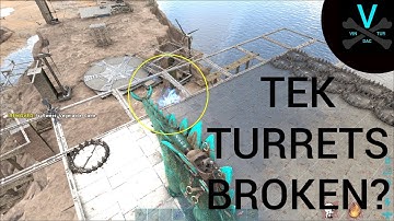 Stego Dropping & Tricking Tek Turrets - ARK: Official PVP