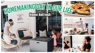 A BUSY DAY!  | HOUSE & PATIO REFRESH, GET IT ALL DONE | SKINCARE ROUTINE