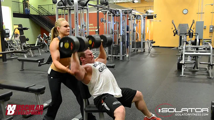 Seth Feroce Training Shoulders with Lindsey Spitler