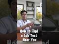 How to Find a Lab Test Near You. #wellnessjourney #preventivehealth #filipinohealth #labtest