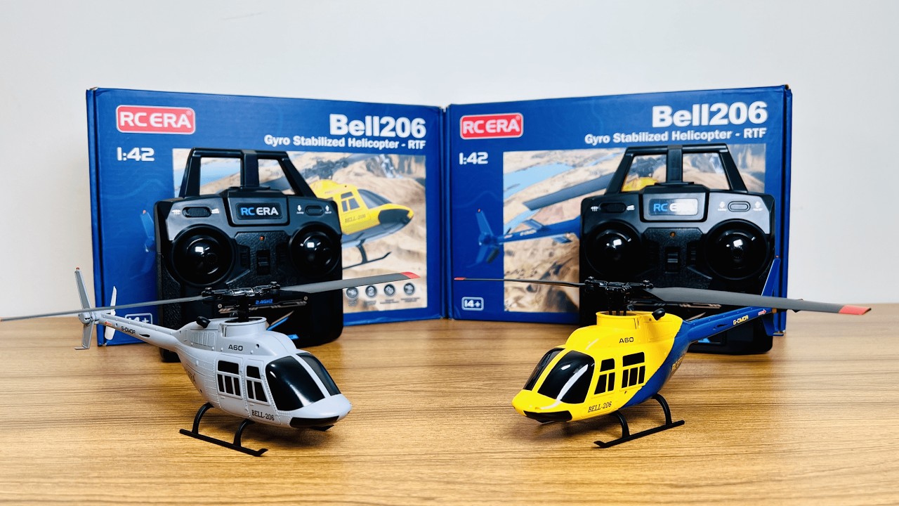 RC ERA Bell 206 ヘリコプター 1:42 RTF RC ERA A60 1:42 Scale Bell206 Helicopter Unboxing and Review. Best