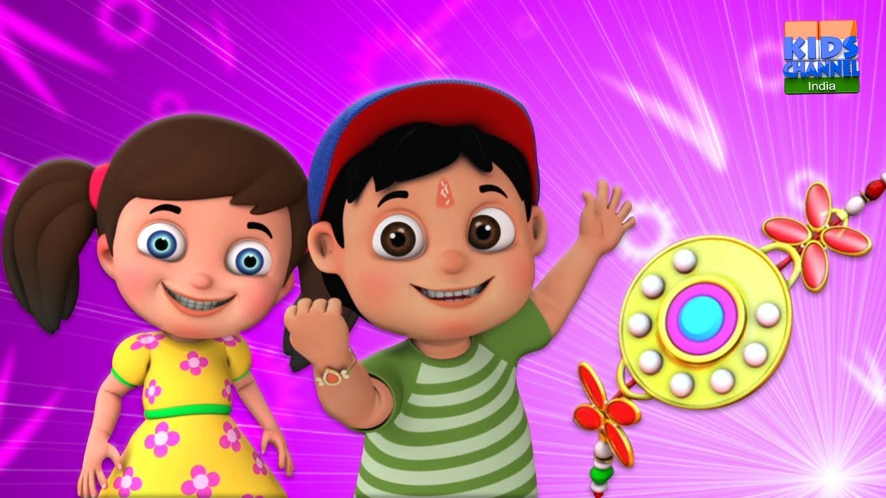 Happy Raksha Bandhan      Brother Sister Festival  Kids Channel India