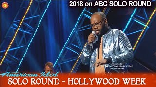 Thaddeus Johnson sings better version of Katy's “Rise”  Solo Round Hollywood Week American Idol 2018