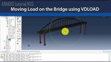 ABAQUS Tutorial | Moving Load on the Bridge | Subroutine VDLOAD | BW Engineering 19-11