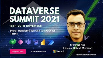 Digital Transformation with Dataverse for Teams - Dataverse Summit 2021