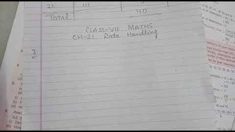Q3,4,5 Ex-21A ch-21 Data Handling  class VII ICSE BOARD maths by love with mathematics