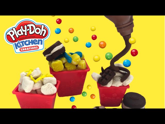 Play-Doh Kitchen - La Machine à Pop Corn - Pâte à modeler - Hasbro - 6  Dosen Play-Doh - 2 Rezeptkarten