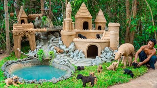 Building Mud House Dog Anddog Playground