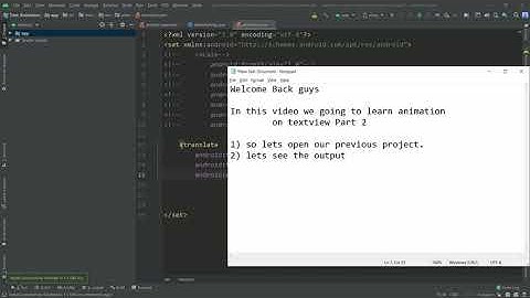 Add Animation to a TextView - Android Studio Tutorial