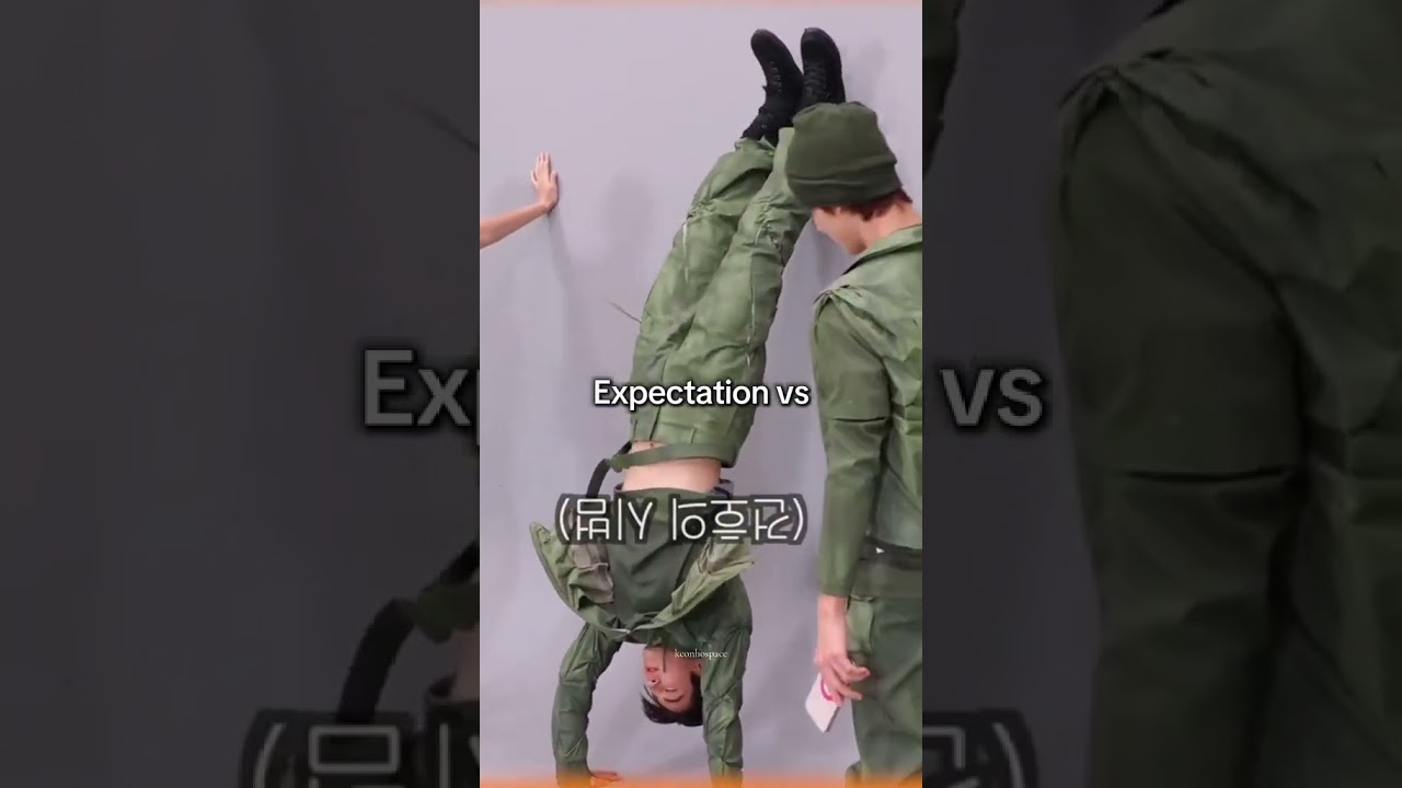Seonghyeon tried to copy Keonho's handstand but failed 😭 