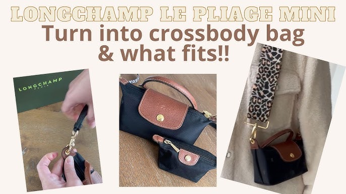 Converting Longchamp Makeup Pouch to Crossbody