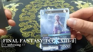 FINAL FANTASY TCG - XIII-2 // unboxing //