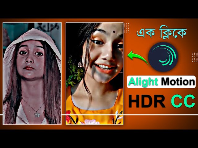 Trending Perfect HDR CC Video Editing in Alight Motion | Edit tiktok viral hdr video - alight motion