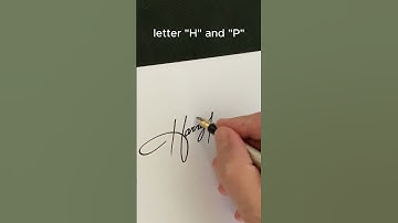 How to write the letter“H“and „P“ #calligraphy lettering #calligraphy #art#harry   #signatureideas