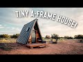 Tiny House A-Frame Cabin! Off the Grid Airbnb Full Tour