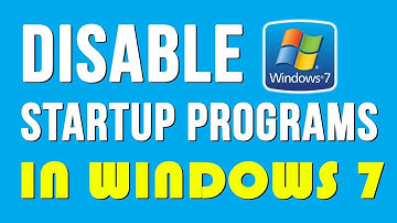 How to Disable Startup Programs in Window 7/8/10
