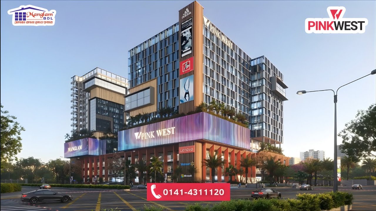 Manglam PINKWEST — Retail, Offices, Co-Working & Studio Suites