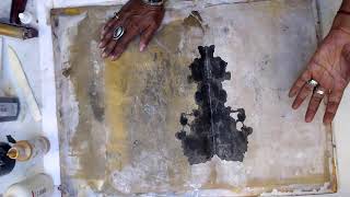 Slow Gel Printing on the Large Gel Plate - 60 minutes of Intuitive Gel Printing