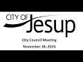 City Council Meeting November 18, 2024
