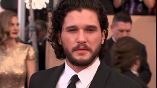 Kit Harington SAG Awards Arrivals 2016 | ScreenSlam