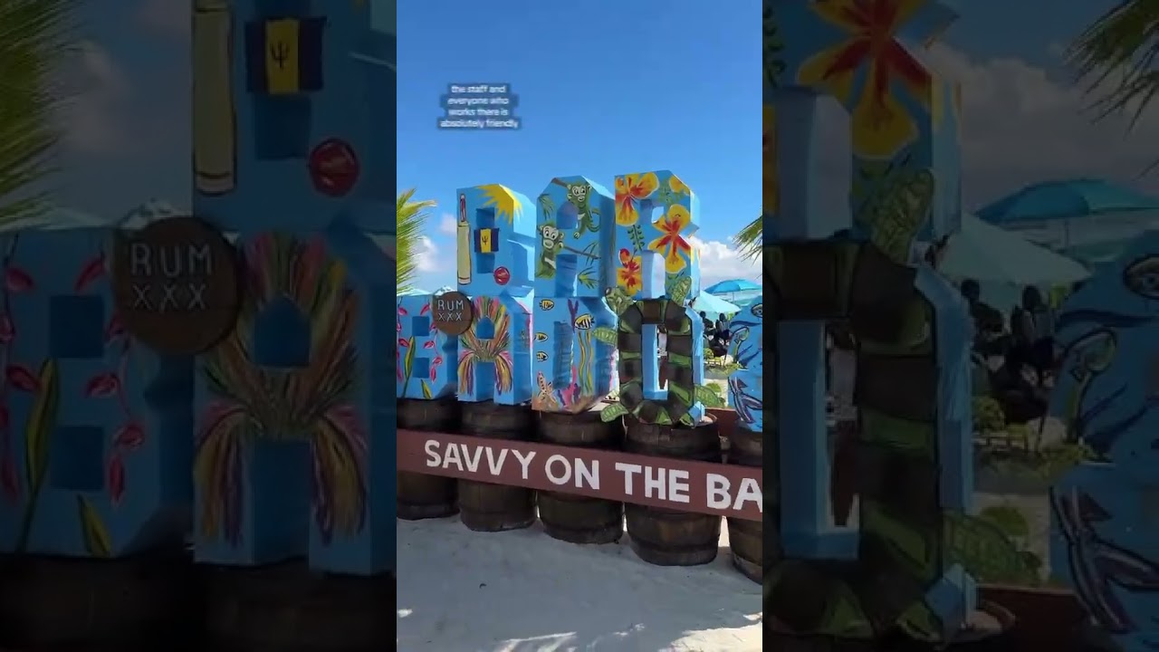 Посетите это место, чтобы насладиться ЛУЧШИМ пляжем, едой и напитками на Барбадосе 👀🇧🇧🤭 