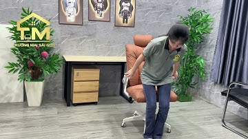 🎬 GHẾ GIÁM ĐỐC BỌC DA CAO CẤP – GẬT GÙ THƯ GIÃN, CHỐNG MỎI TỐI ƯU #furniture