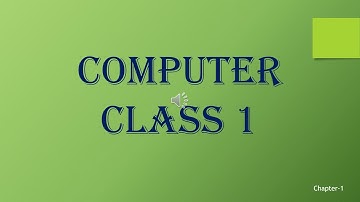 CLASS 1 COMPUTER  TOPIC - COMPUTER MY FRIEND