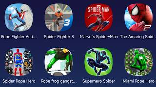 Rope Fighter Action,Spider Fighter 3,Marvel's Spider-Man,The Amazing Spider-Man 2,Spider Rope Hero screenshot 5
