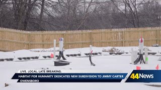 Habitat for Humanity of Owensboro-Daviess County to honor President Jimmy Carter with new