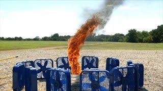 Watch This Homemade Fire Tornado Swirl In Slow Motion