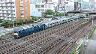 【フリー動画】横須賀線E235系1000番台のF36編成（EF64 1031牽引）の新津配給列車