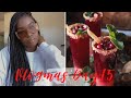 VLOGMAS DAY 15 | MAKING COCKTAILS FOR THE HOLIDAYS | GINGER CRANBERRY MOJITOS