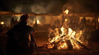 Campfire in a Roman Camp Sleep by the Fire in Ancient Times🔥🔥🔥