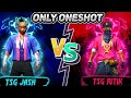 one shot 1 v 1 custom with headshot king 👑-Garena freefire