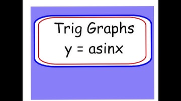 Trig graphs 1  y =asinx