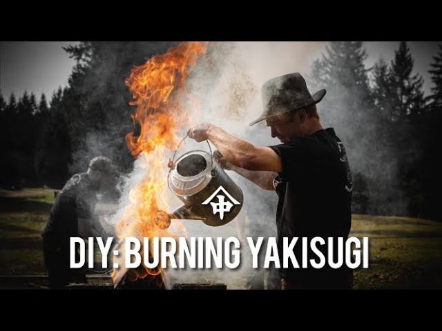 DIY Shou-sugi-ban Wood Burning Torching Technique on Pine 