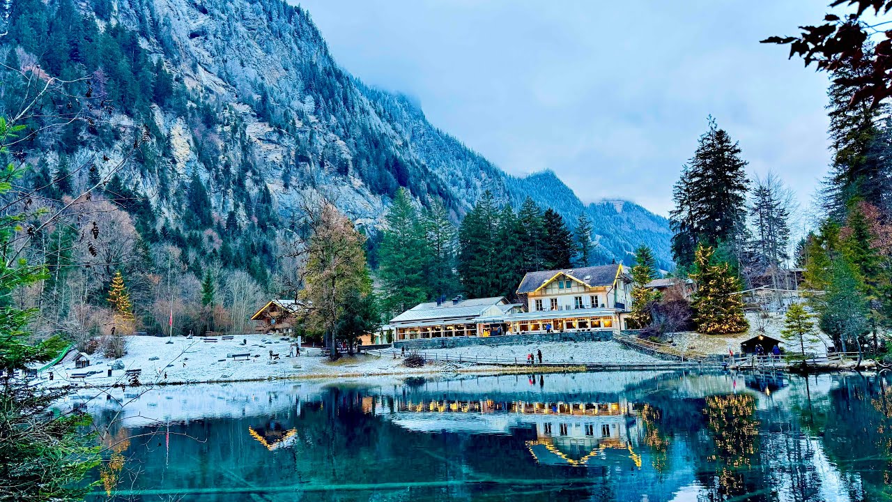 Blausee, Switzerland 💙 Crystal-Clear Lake & Peaceful Nature 4K