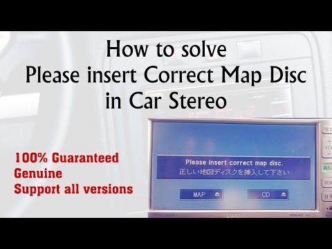 How to Fix Please insert correct map disc - Toyota - NDDN W57 - NDDN W58 - NDCN W55