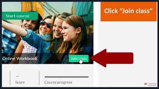 Online Workbook student- how to join a class Online Workbook student- how to join a class