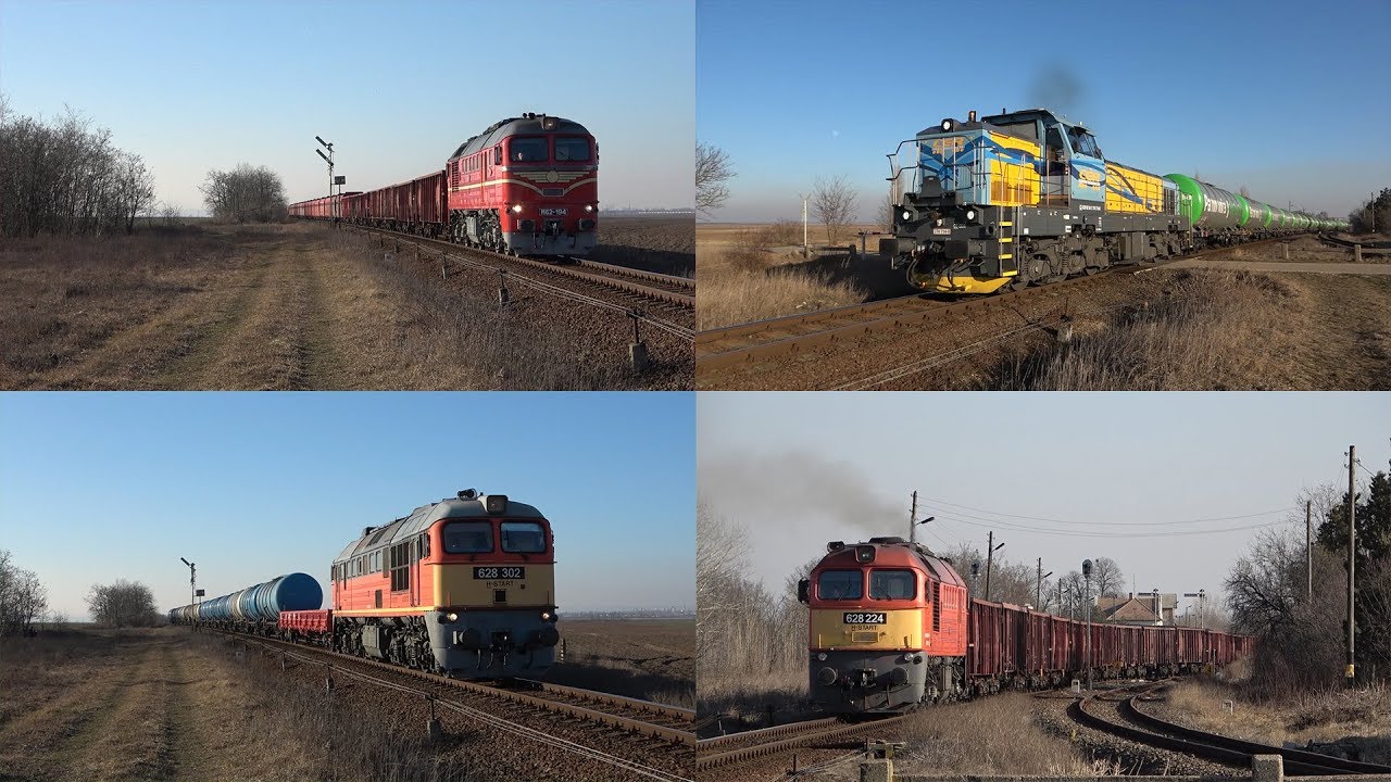 Tehervonatok Börgöndön | Freight trains in Börgönd, Hungary