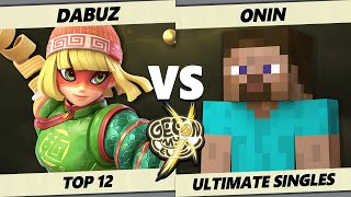 GOML X - Dabuz (Min Min) Vs. Onin (Steve) Smash Ultimate - SSBU